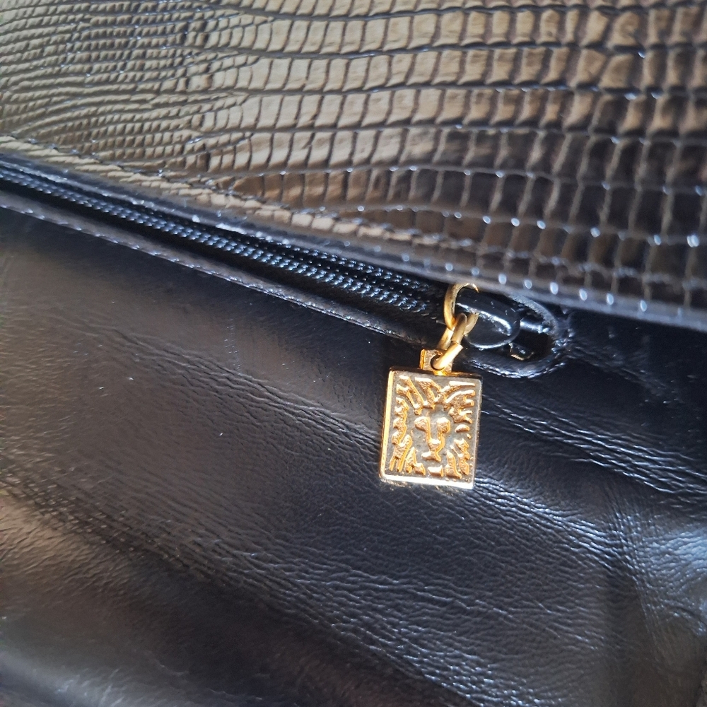 Anne Klein Black Textured Shoulder Bag - Picture 6 of 7
